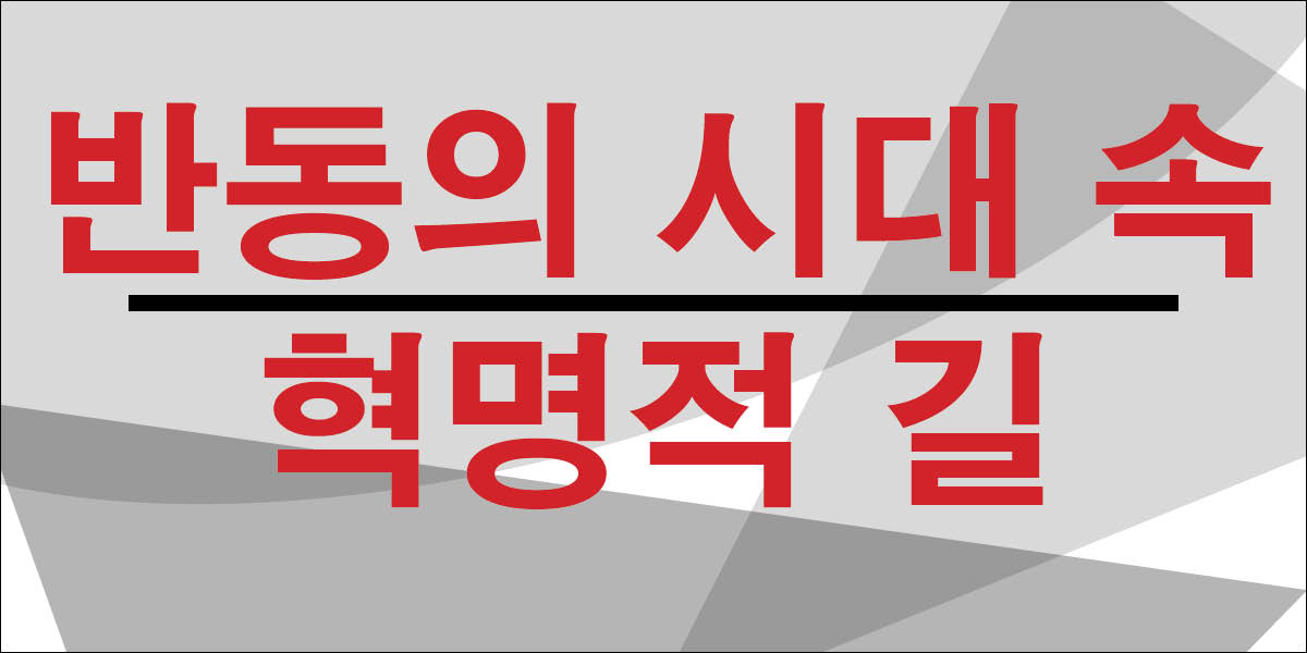 반동의 시대 속 혁명적 길